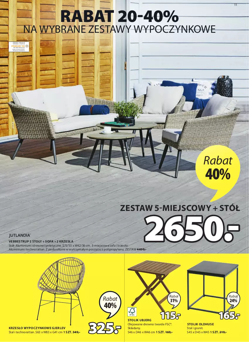 Gazetka promocyjna Jysk - Oferta tygodnia - ważna 23.03 do 05.04.2022 - strona 12 - produkty: Fa, Gra, Krzesło, Olej, Poduszka, Sofa, Stół, Stolik