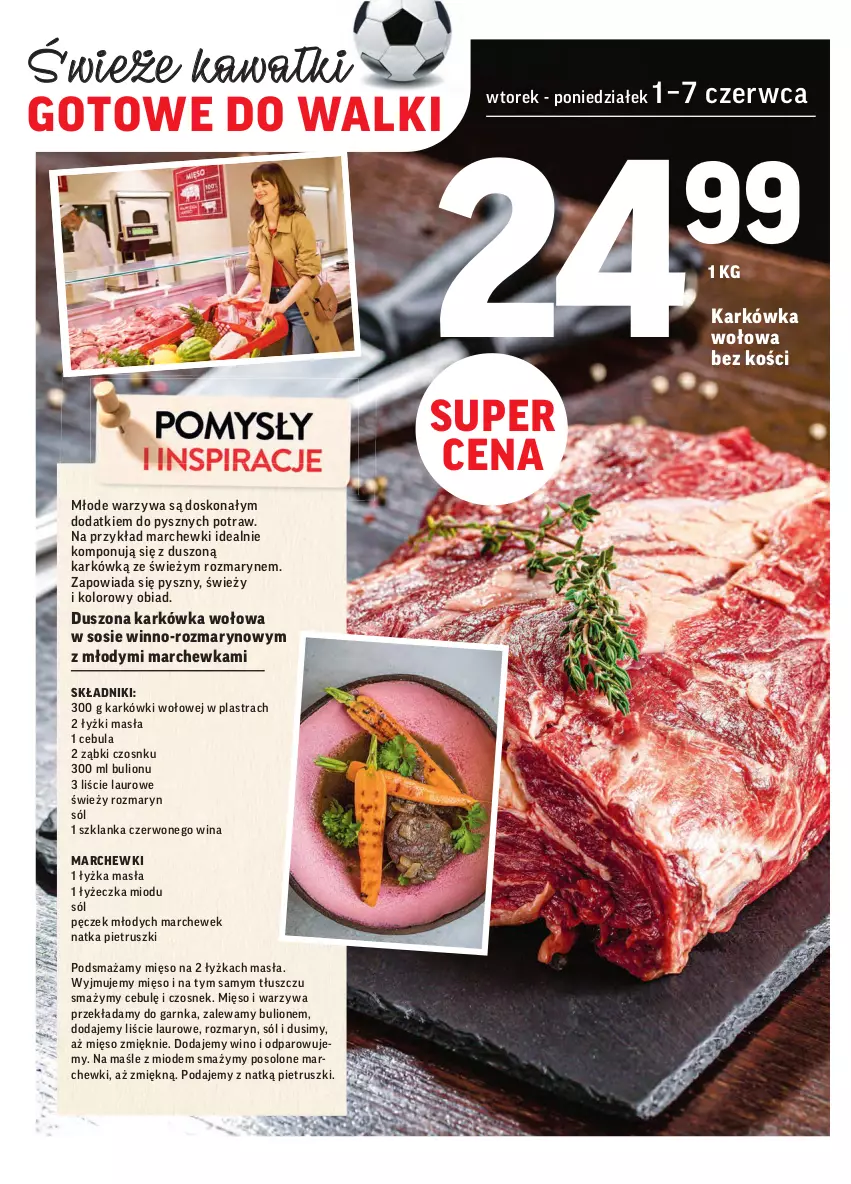 Gazetka promocyjna Intermarche - ważna 01.06 do 07.06.2021 - strona 10 - produkty: Bulion, Cebula, Czosnek, Kawa, Laur, Lion, Marchewka, Mięso, Natka pietruszki, Sól, Sos, Szklanka, Warzywa, Wino