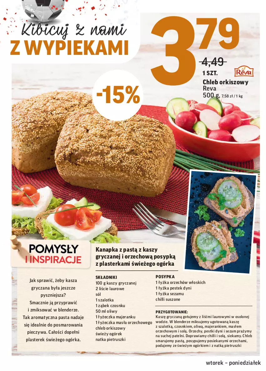 Gazetka promocyjna Intermarche - ważna 01.06 do 07.06.2021 - strona 28 - produkty: BIC, Blender, Chleb, Gry, Kasza, Kasza gryczana, Laur, Natka pietruszki, Ogórek, Pestki dyni, Piec, Sezam, Sól, Stek, Szal