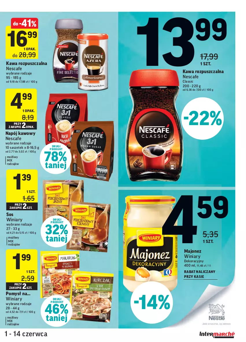 Gazetka promocyjna Intermarche - ważna 01.06 do 07.06.2021 - strona 41 - produkty: Kawa, Kawa rozpuszczalna, Majonez, Napój, Sos, Winiary