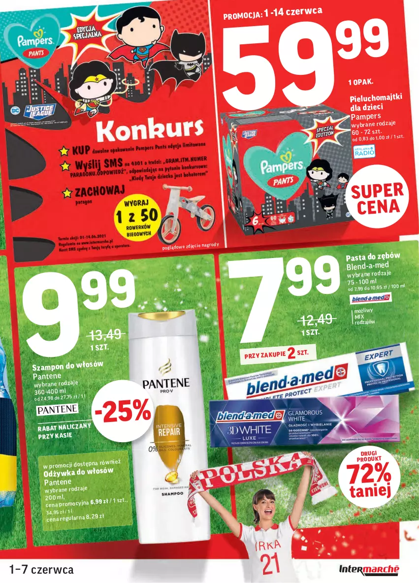 Gazetka promocyjna Intermarche - ważna 01.06 do 07.06.2021 - strona 7 - produkty: Blend-a-Med, Dzieci, Majtki, Pampers, Pantene, Pieluchomajtki, Szampon