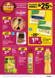 Gazetka promocyjna Aldi - Gazetka - ważna od 08.05 do 08.05.2021 - strona 25 - produkty: Sok, Ser, Kawa, Edam, Kiełbasa głogowska, Olej rzepakowy, King’s Crown, Gouda, Grill, Ciabatta, Olej, Kiełbasa, Nektar