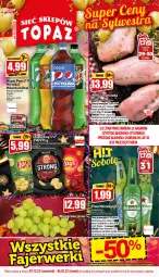 Gazetka promocyjna Topaz - Gazetka - Gazetka - ważna od 04.01 do 04.01.2023 - strona 1 - produkty: Piwa, Piwo, Papryka, Mirinda, Heineken, Pepsi, Wino, Napój