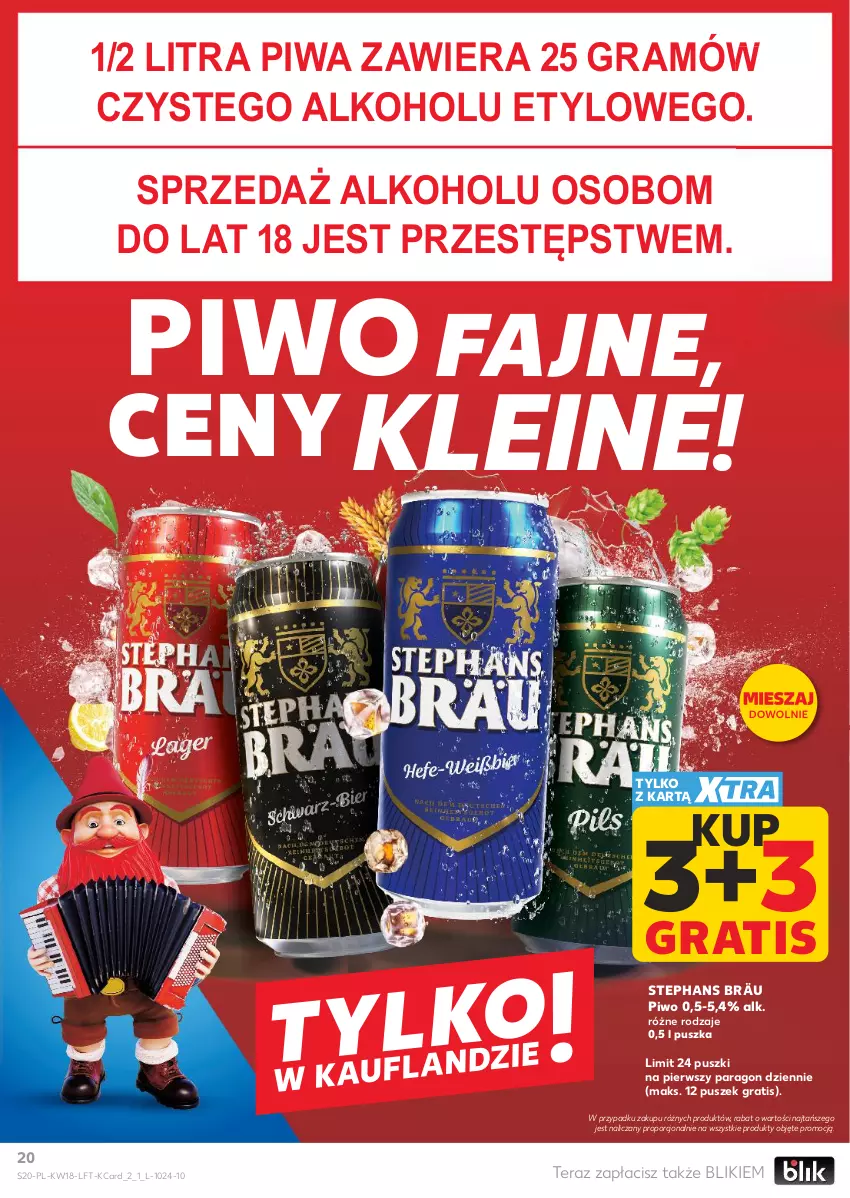 Gazetka promocyjna Kaufland - Gazetka tygodnia - ważna 29.04 do 06.05.2026 - strona 20 - produkty: Fa, Gra, Piwa, Piwo, Por, Tera