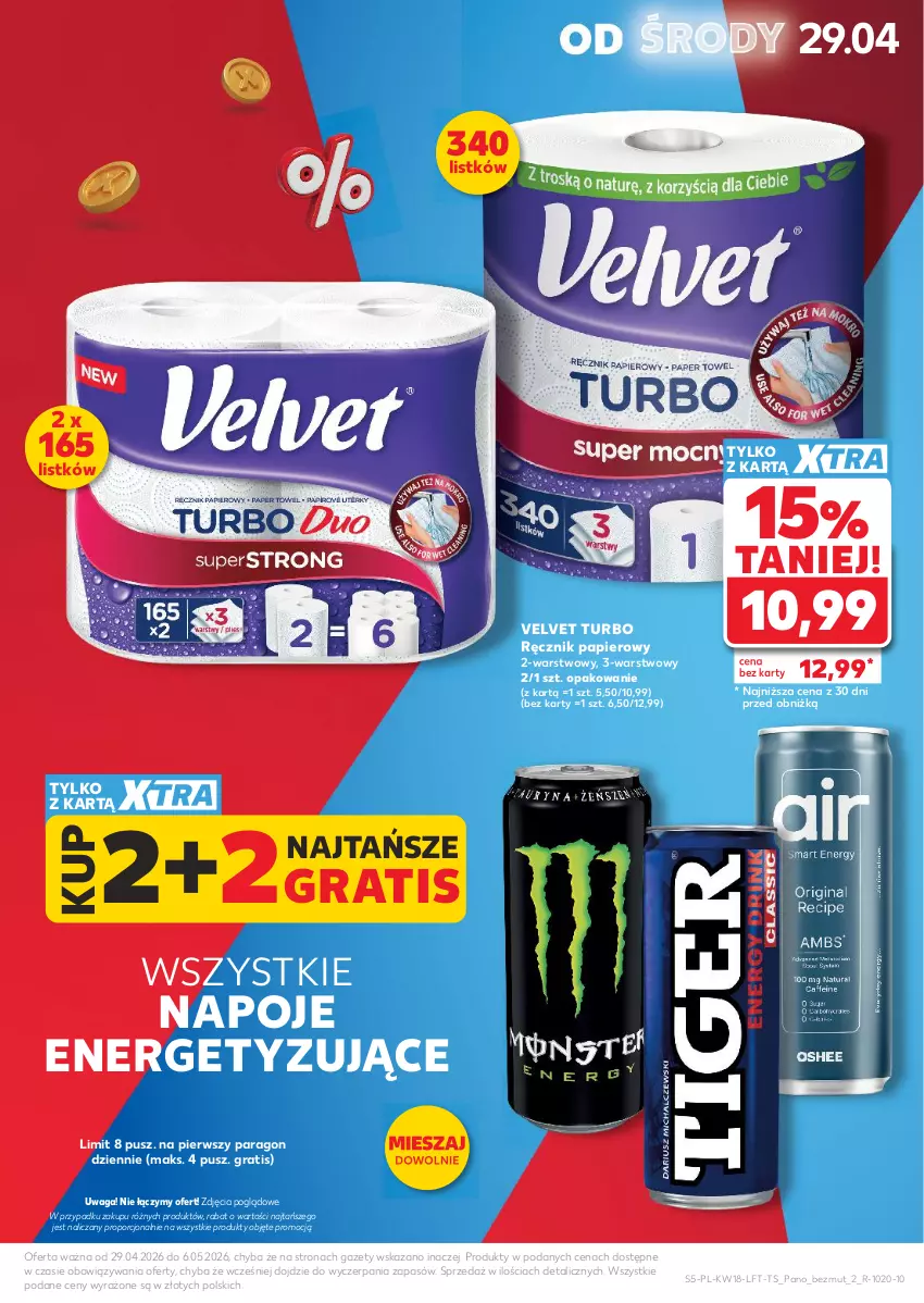 Gazetka promocyjna Kaufland - Gazetka tygodnia - ważna 29.04 do 06.05.2026 - strona 5 - produkty: Gra, Napoje, Papier, Por, Ręcznik, Velvet, Waga