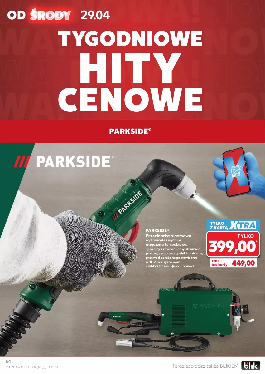 Gazetka promocyjna Kaufland - Gazetka tygodnia - ważna 29.04 do 06.05.2026 - strona 64 - produkty: Parkside, Przecinarka, Przewód, Rum, Tera