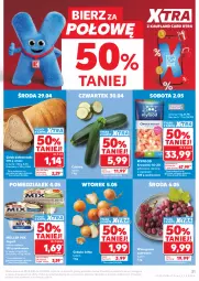 Gazetka promocyjna Kaufland - Gazetka tygodnia - Gazetka - ważna od 06.05 do 06.05.2026 - strona 21 - produkty: Cebula, Jogurt, Winogrona, Müller, Krewetki, Chleb, Wino, Müller Mix
