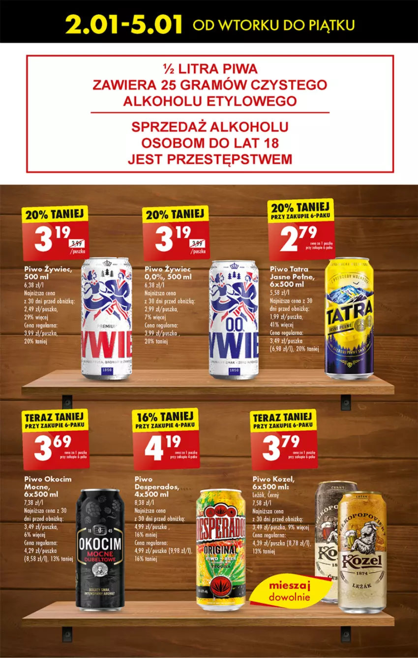 Gazetka promocyjna Biedronka - Od wtorku - ważna 02.01 do 05.01.2024 - strona 45 - produkty: Desperados, Gra, Piwa, Piwo