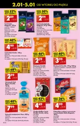 Gazetka promocyjna Biedronka - Od wtorku - Gazetka - ważna od 05.01 do 05.01.2024 - strona 40 - produkty: Ciastka, Sok, Herbatniki Petit Beurre, Bell, Bułeczki, Bonitki, Herbatniki, Czekolada, Galaretka, Danio, Gala, Biszkopty, Kinder