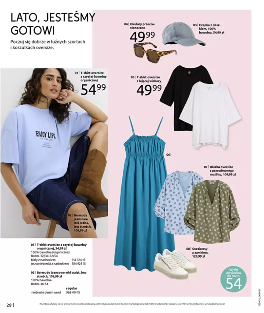 Gazetka promocyjna Bonprix - GOTOWA NA LATO? - ważna 04.05 do 31.05.2026 - strona 30 - produkty: Bermudy, Fa, Kosz, Koszulka