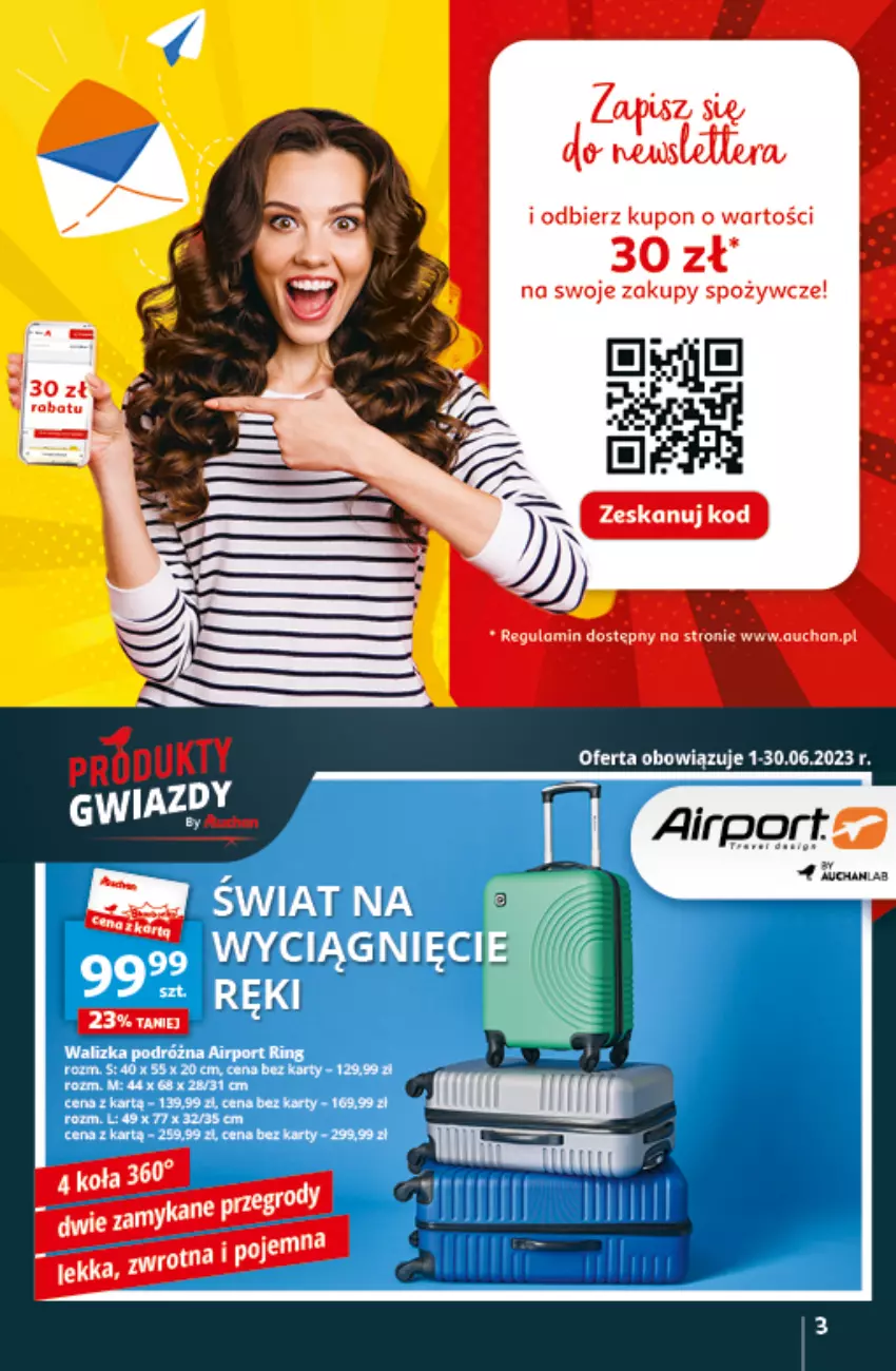 Gazetka promocyjna Auchan - Gazetka Czas na wypoczynek Hipermarket Auchan - ważna 09.06 do 14.06.2023 - strona 3 - produkty: Mus