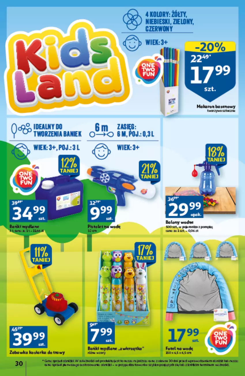 Gazetka promocyjna Auchan - Gazetka Czas na wypoczynek Hipermarket Auchan - ważna 09.06 do 14.06.2023 - strona 30 - produkty: Balony, Fotel, LEGO, Makaron, Zabawka
