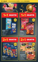 Gazetka promocyjna Netto - Netto Gazetka Food 42/24A - Gazetka - ważna od 19.10 do 19.10.2024 - strona 20 - produkty: Feliciana, Gra, Orzeszki, Chipsy, Chrupki, Pizza, Crunchips, Monster Munch, Orzeszki ziemne, Maggi