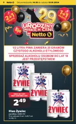 Gazetka promocyjna Netto - Netto Gazetka Food 42/24A - Gazetka - ważna od 19.10 do 19.10.2024 - strona 6 - produkty: Piwa, Piwo, Gra