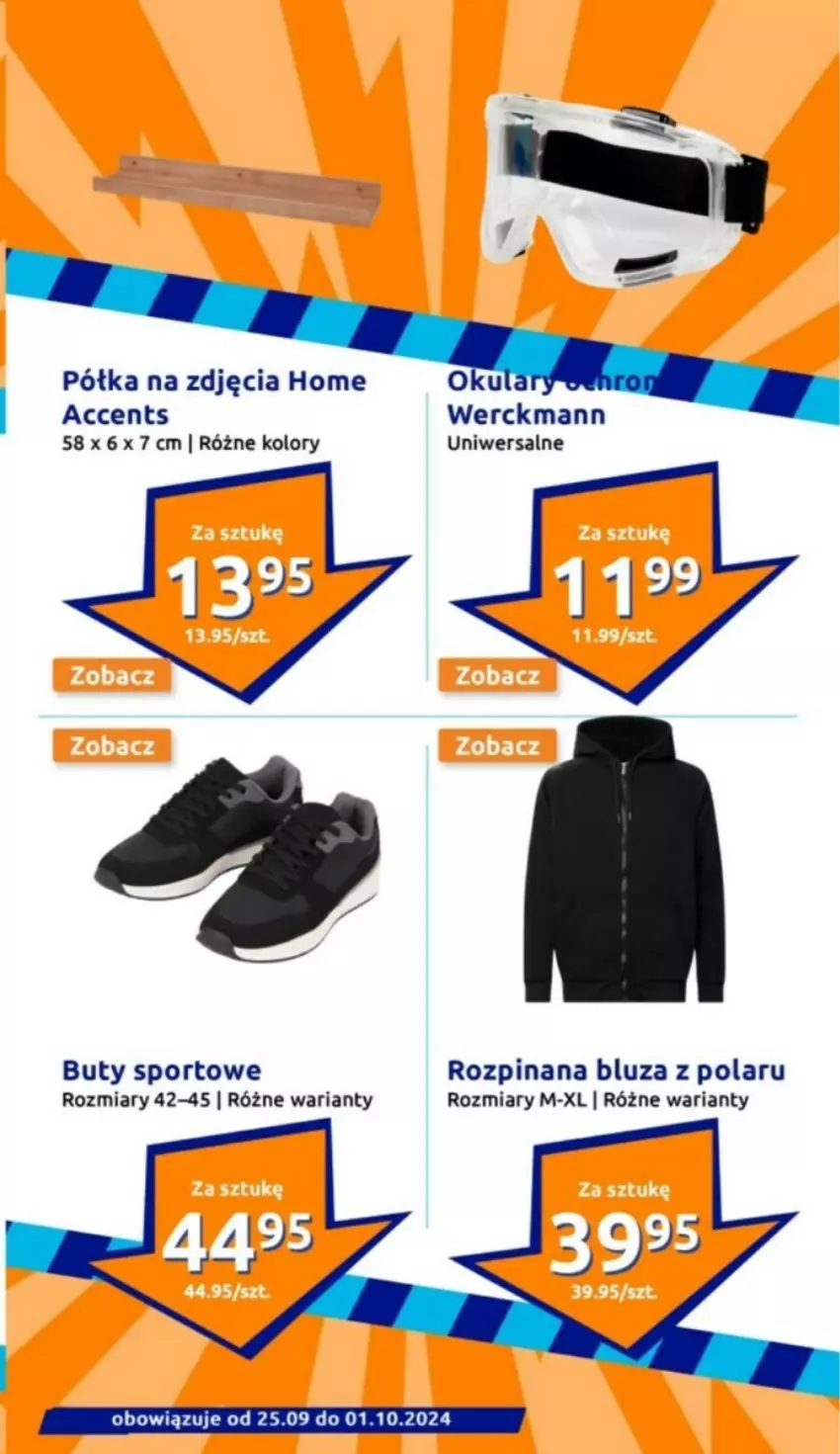 Gazetka promocyjna Action - ważna 25.09 do 01.10.2024 - strona 3 - produkty: Bluza, Buty, Półka, Por, Sport