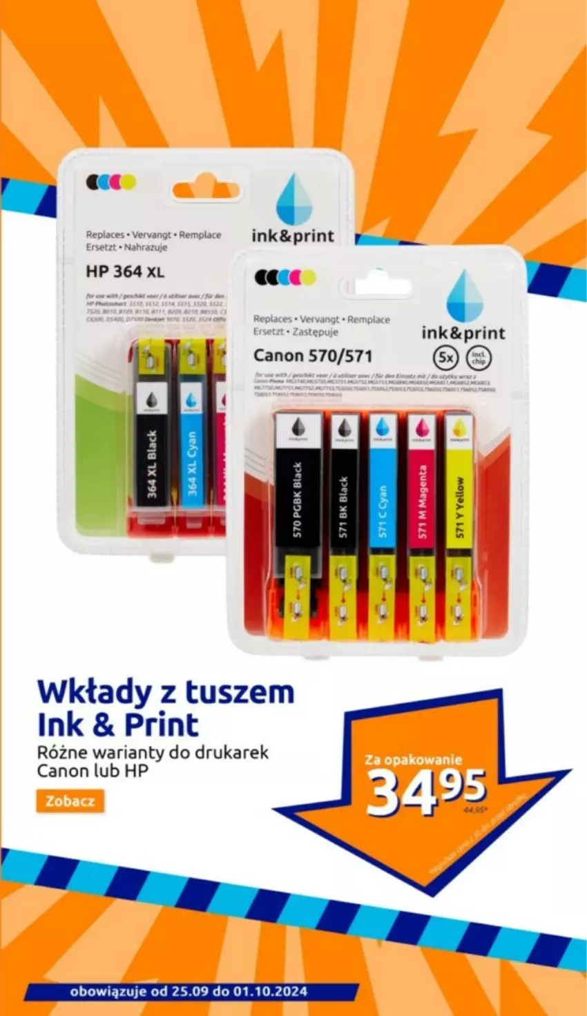 Gazetka promocyjna Action - ważna 25.09 do 01.10.2024 - strona 4 - produkty: Canon, HP, Tusz