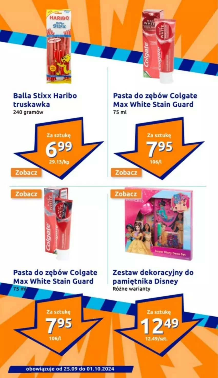 Gazetka promocyjna Action - ważna 25.09 do 01.10.2024 - strona 8 - produkty: Colgate, Disney, Gra, Haribo, LG, Pamiętnik, Pasta do zębów