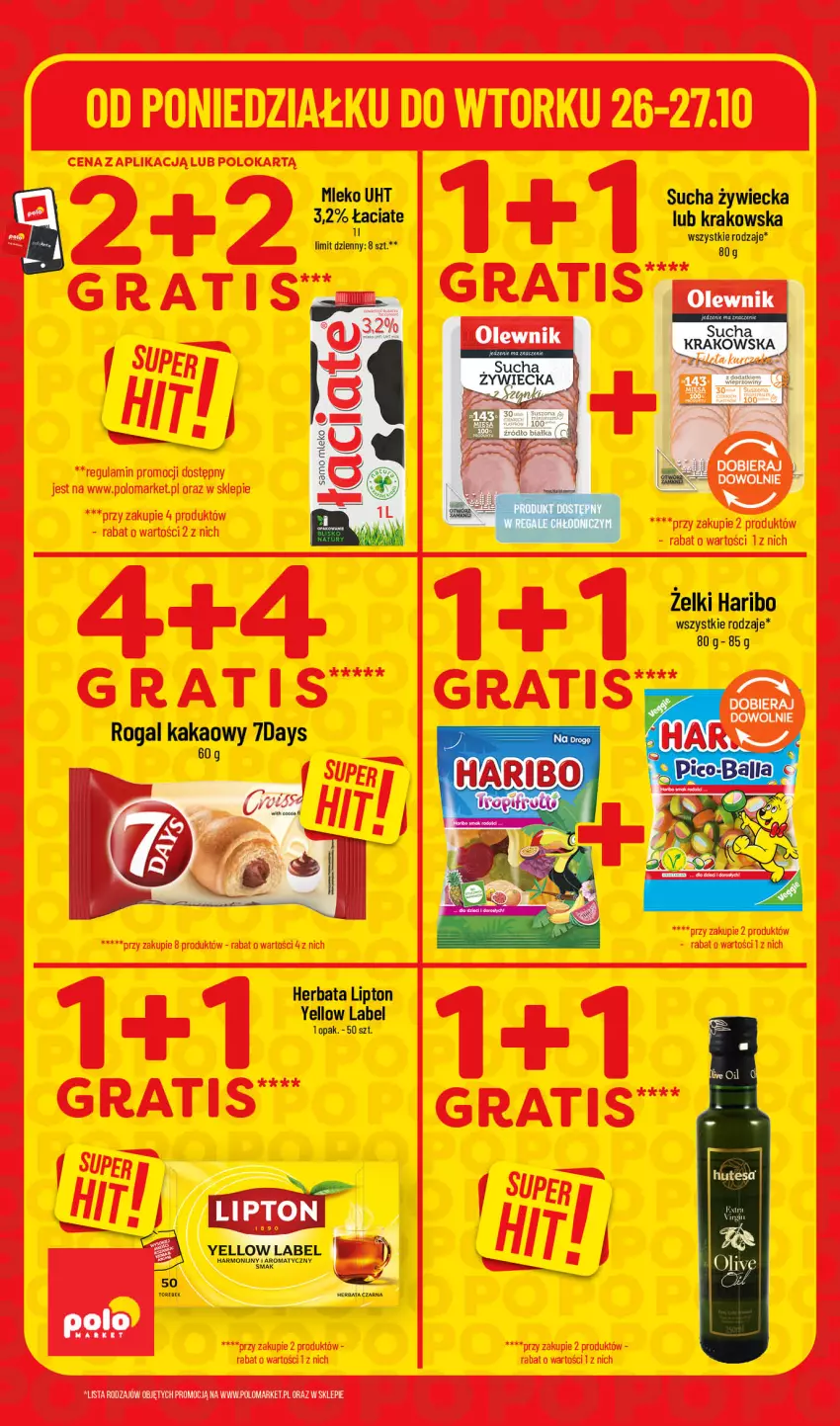 Gazetka promocyjna PoloMarket - Katalog Superhity - ważna 26.10 do 27.10.2026 - strona 2 - produkty: BIC, Haribo, Herbata, Lipton, Mleko, Olewnik