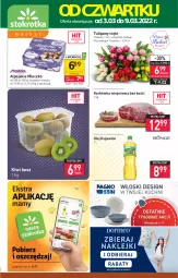 Gazetka promocyjna Stokrotka - Market - Gazetka - ważna od 09.03 do 09.03.2022 - strona 1 - produkty: Kujawski, Tulipan, Karkówka wieprzowa, Kosz, Kiwi, Mleczko, Bukiet, Olej
