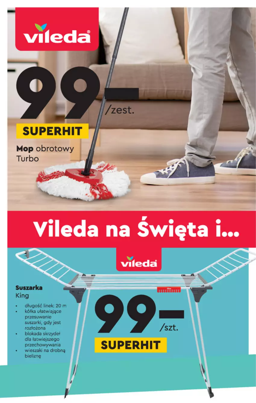 Gazetka promocyjna Biedronka - Okazje tygodnia - ważna 15.03 do 31.03.2021 - strona 22 - produkty: Mop, Suszarki, Wieszak