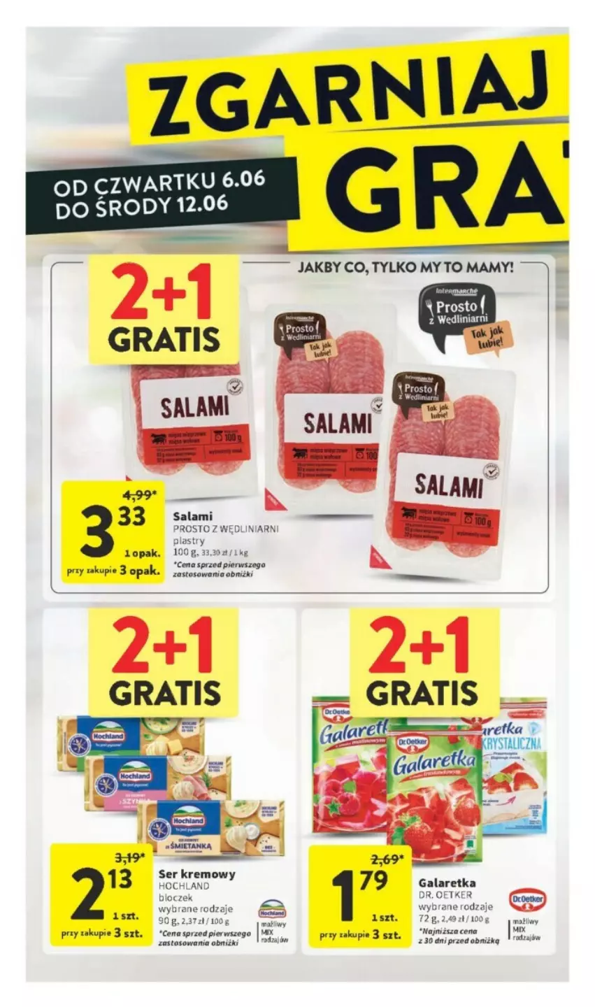 Gazetka promocyjna Intermarche - ważna 06.06 do 12.06.2024 - strona 45 - produkty: Dr. Oetker, Gra, Hochland, Piast, Salami, Ser