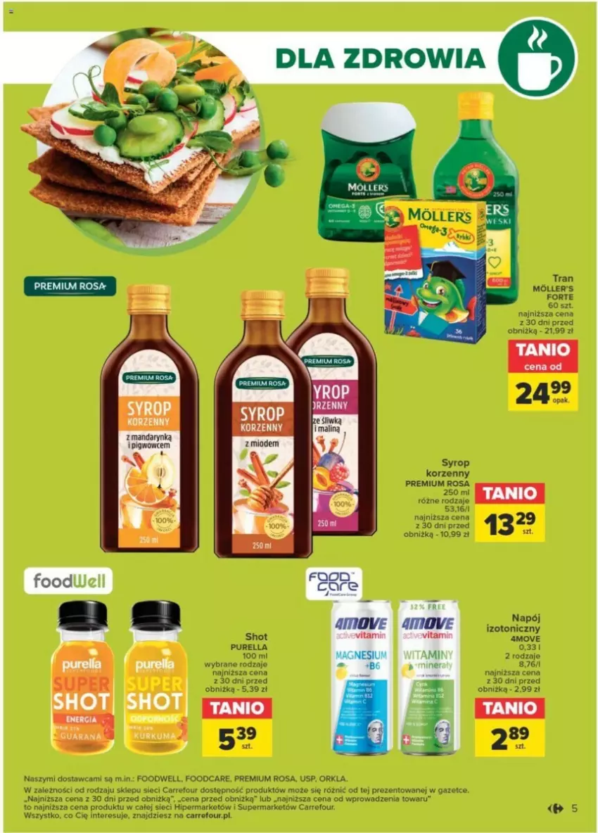 Gazetka promocyjna Carrefour - ważna 23.01 do 03.02.2024 - strona 44 - produkty: Napój, Napój izotoniczny, Pur, Syrop, Tran