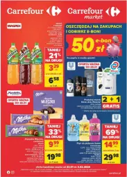 Gazetka promocyjna Carrefour - Gazetka - ważna od 03.02 do 03.02.2024 - strona 1 - produkty: Coccolino, Rexona, Kosz, Dove, Mleczko, Płyn do płukania, Czekolada, Tymbark