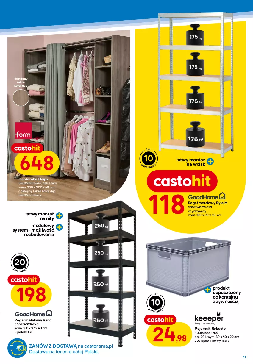 Gazetka promocyjna Castorama - ważna 11.01 do 24.01.2023 - strona 11 - produkty: Astor, Bateria, Bateria kuchenna, Booster, Cynk, Grill, Piekarnik, Płyta, Płyta indukcyjna, Pojemnik, Rama, Regał, Regał metalowy, Szafka, Witryna, Zestaw mebli kuchennych, Zlew, Zlewozmywak