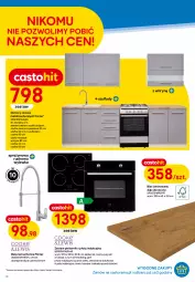 Gazetka promocyjna Castorama - Gazetka - ważna od 24.01 do 24.01.2023 - strona 10 - produkty: Witryna, Bateria kuchenna, Rama, Zlew, Booster, Zestaw mebli kuchennych, Zlewozmywak, Cynk, Pojemnik, Regał, Szafka, Bateria, Płyta, Piekarnik, Grill, Astor, Płyta indukcyjna, Regał metalowy