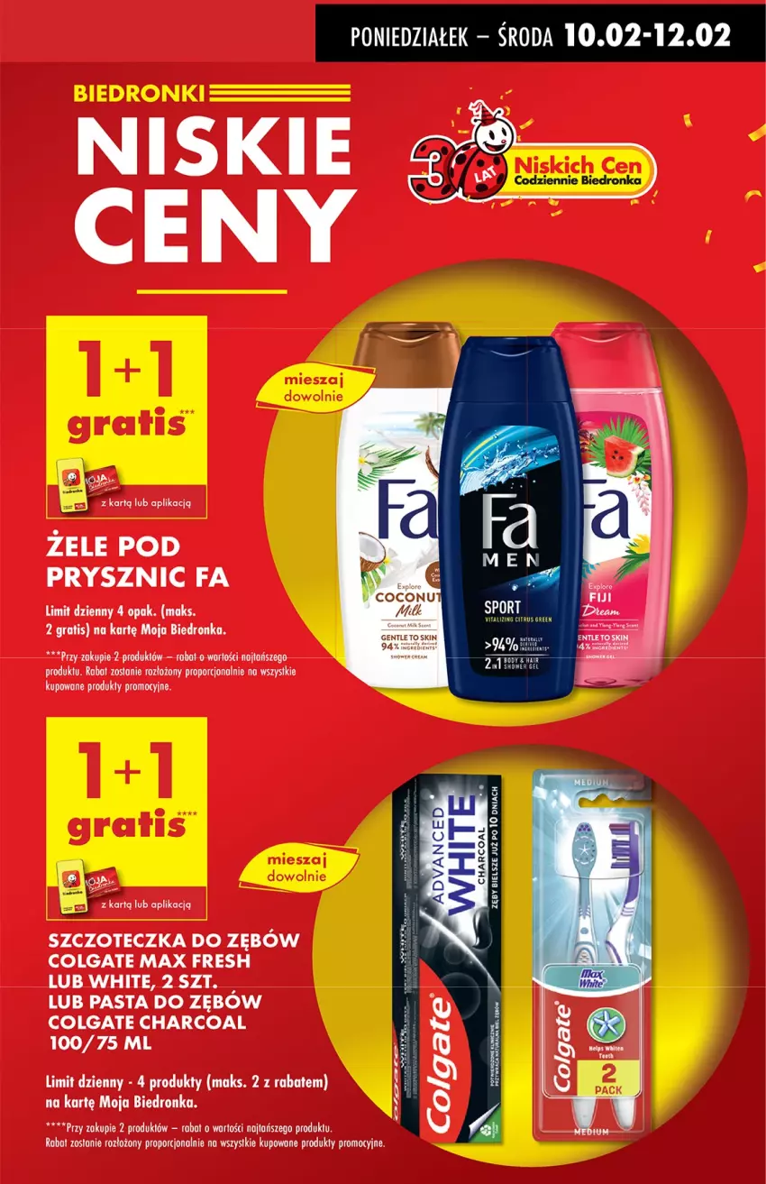 Gazetka promocyjna Biedronka - Od Poniedziałku - ważna 10.02 do 15.02.2025 - strona 19 - produkty: Colgate, Fa, Gra, LG, Pasta do zębów, Por, Szczoteczka, Szczoteczka do zębów