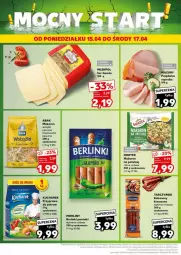 Gazetka promocyjna Kaufland - Gazetka - ważna od 17.04 do 17.04.2024 - strona 21 - produkty: Polędwica, Makaron, Sos, Ser, Kucharek, Parówki, Tarczyński, Morliny, Kabanos, Gouda, Berlinki, Hortex, Fa