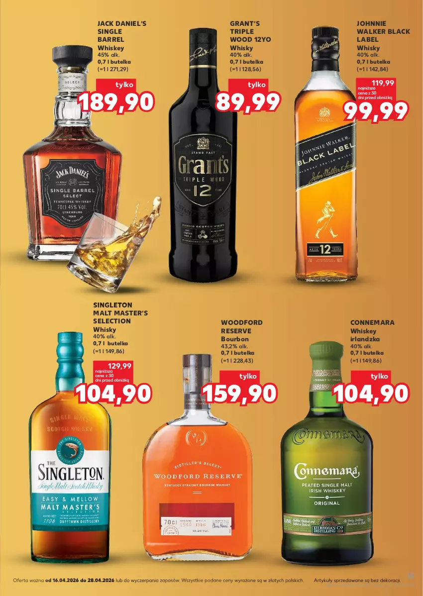 Gazetka promocyjna Kaufland - Barek Kauflandu - ważna 16.04 do 28.04.2026 - strona 15 - produkty: Bourbon, Gra, Johnnie Walker, Lack, Ser, Whiskey, Whisky