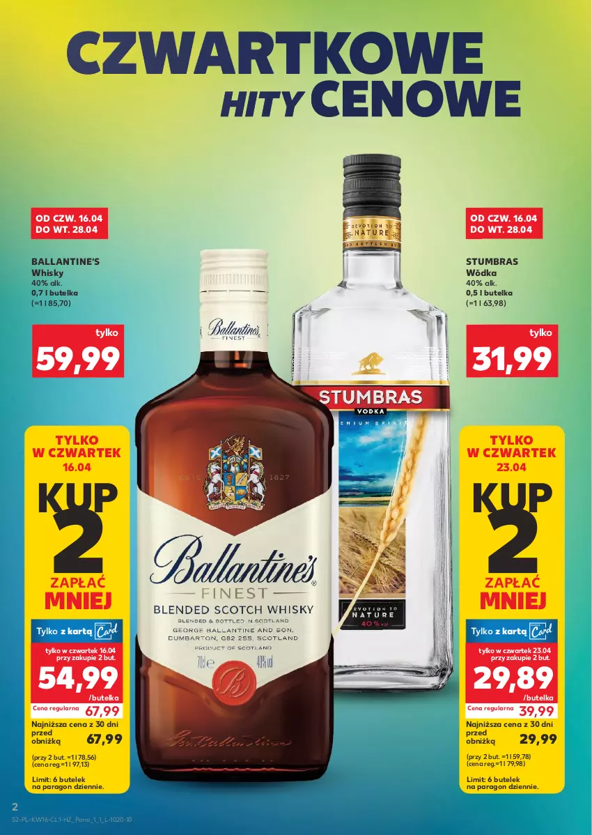 Gazetka promocyjna Kaufland - Barek Kauflandu - ważna 16.04 do 28.04.2026 - strona 2 - produkty: Whisky, Wódka
