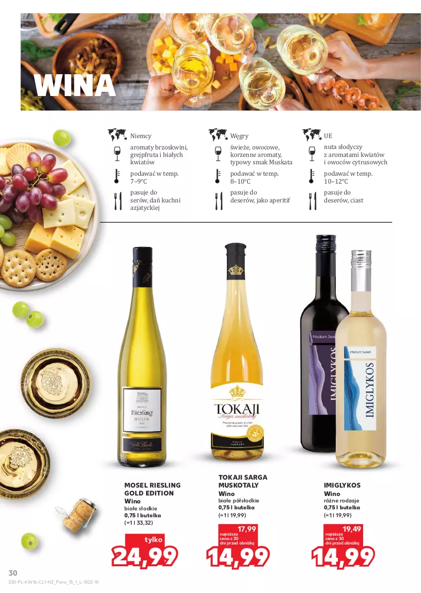 Gazetka promocyjna Kaufland - Barek Kauflandu - ważna 16.04 do 28.04.2026 - strona 30 - produkty: Deser, Grejpfrut, Gry, Mus, Ser, Tokaji, Wino, Wino białe