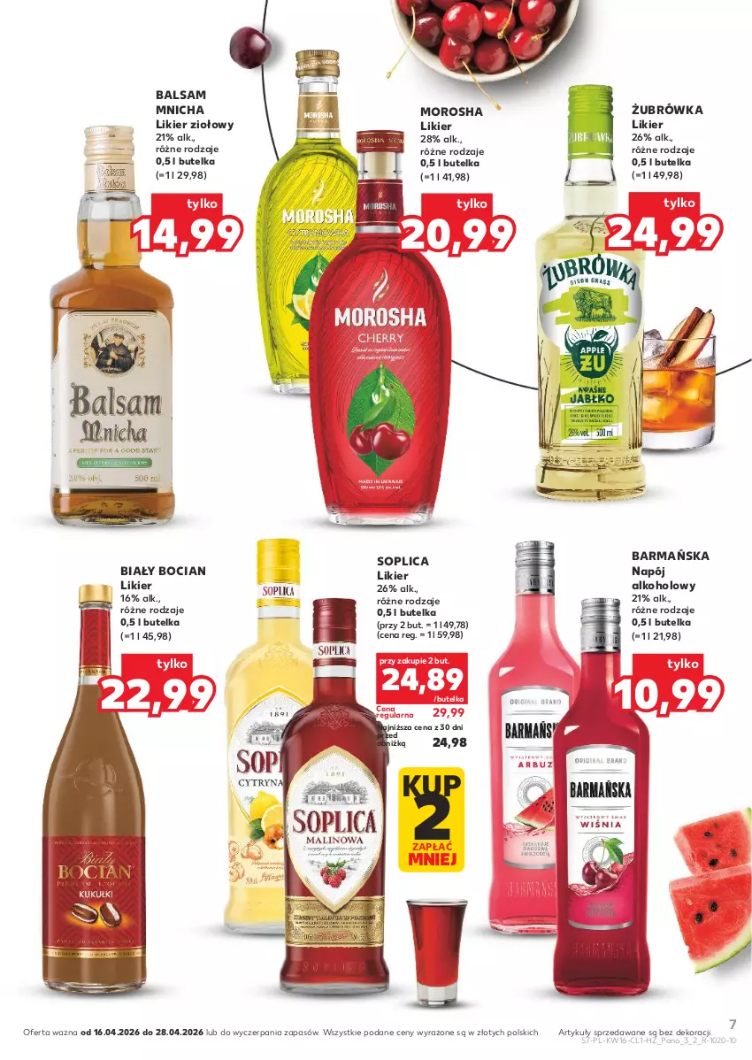 Gazetka promocyjna Kaufland - Barek Kauflandu - ważna 16.04 do 28.04.2026 - strona 7 - produkty: Biały Bocian, Likier, Napój, Soplica