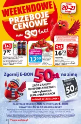Gazetka promocyjna Auchan - 30 Lat Supermarket - Gazetka - ważna od 25.02 do 25.02.2026 - strona 2 - produkty: Piwo, Sok, Telefon, Truskawki, Mirinda, Warka, Pepsi, Napój gazowany, Napój, Olej, Fa
