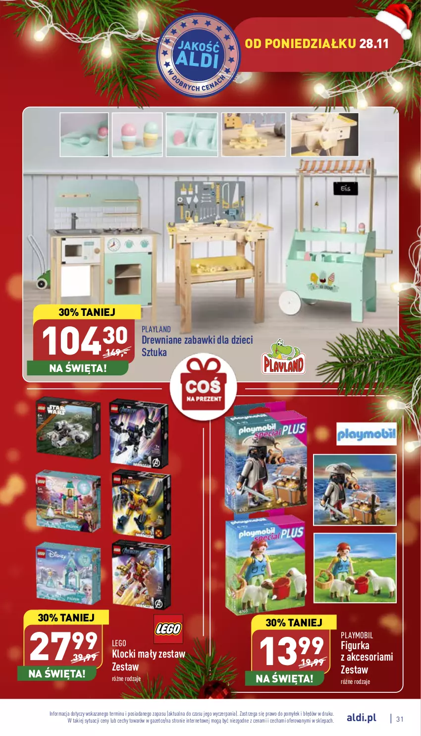 Gazetka promocyjna Aldi - Pełny katalog - ważna 28.11 do 03.12.2022 - strona 31 - produkty: Dzieci, Klocki, LEGO, Mobil, Playmobil