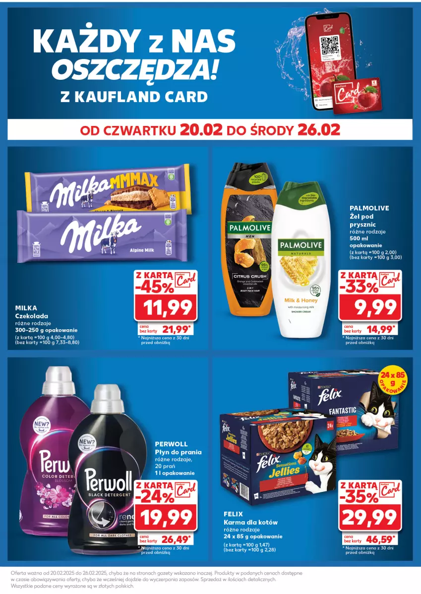 Gazetka promocyjna Kaufland - Mocny Start - ważna 24.02 do 26.02.2025 - strona 25 - produkty: Czekolada, Lack, Milka, Palmolive, Perwoll, Płyn do prania