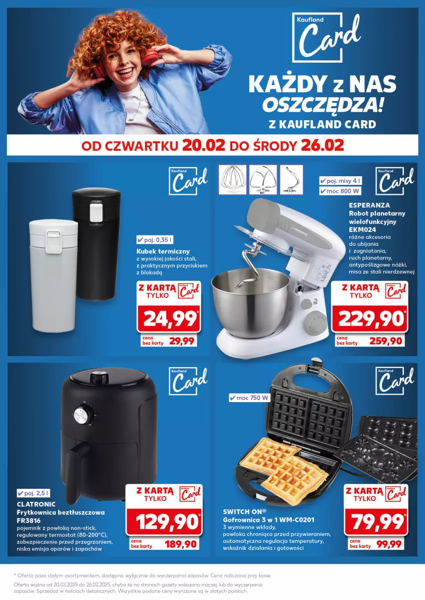 Gazetka promocyjna Kaufland - Mocny Start - ważna 24.02 do 26.02.2025 - strona 26 - produkty: Gofrownica, Kubek, Kubek termiczny, Pojemnik, Robot, Robot planetarny, Sok, Termos