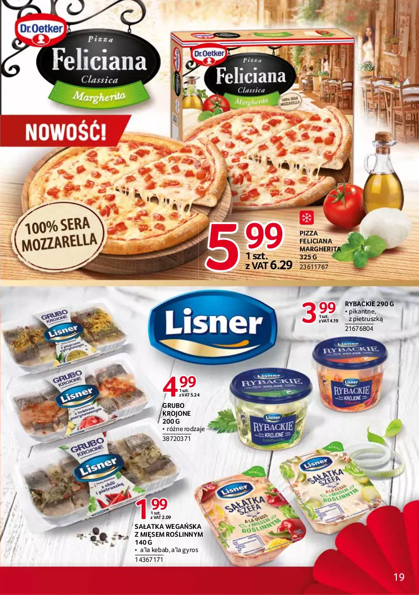 Gazetka promocyjna Selgros - Debiuty w Selgros - ważna 08.03 do 04.08.2021 - strona 19 - produkty: Feliciana, Gyros, Kebab, Pizza, Ryba, Sałat, Sałatka