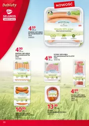 Gazetka promocyjna Selgros - Debiuty w Selgros - Gazetka - ważna od 04.08 do 04.08.2021 - strona 20 - produkty: Ser, Parówki, Szynka, Boczek, Kiełbasa