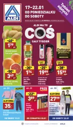 Gazetka promocyjna Aldi - Pełny katalog - Gazetka - ważna od 22.01 do 22.01.2022 - strona 1 - produkty: Krakus, Sok, Gra, Polędwiczka wieprzowa, Parówki, Parówki z szynki, Mięsne specjały, Dallmayr, Ziemniaki, Dres, Pocopiano, Piżama, Grejpfrut, Fa