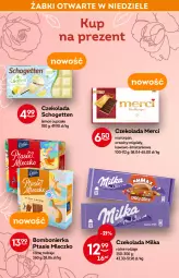 Gazetka promocyjna Żabka - Gazetka - ważna od 17.05 do 17.05.2022 - strona 40 - produkty: Migdały, Schogetten, Mleczko, Czekolada, Ptasie mleczko, Merci, Milka
