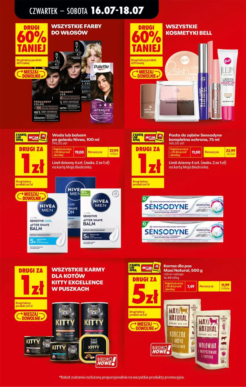 Gazetka promocyjna Biedronka - Od Czwartku - ważna 16.07 do 18.07.2026 - strona 14 - produkty: Bell, Nivea, Pasta do zębów, Por, Sensodyne