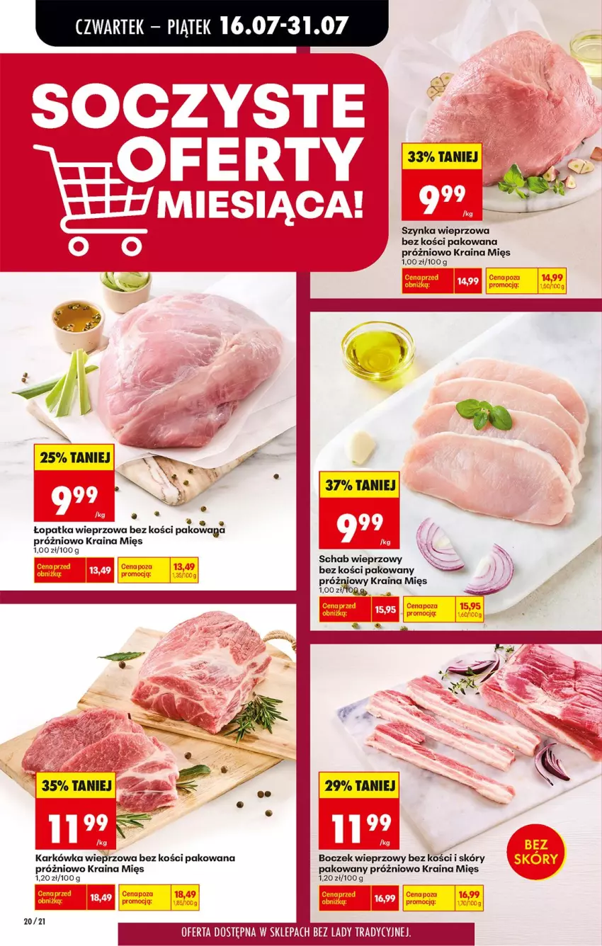 Gazetka promocyjna Biedronka - Od Czwartku - ważna 16.07 do 18.07.2026 - strona 28 - produkty: Boczek, Boczek wieprzowy, Karkówka wieprzowa, Schab wieprzowy, Szynka, Szynka wieprzowa