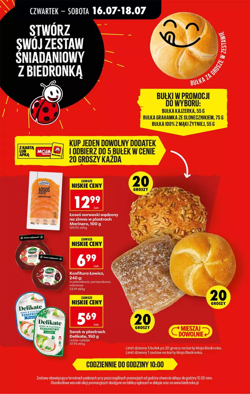 Gazetka promocyjna Biedronka - Od Czwartku - ważna 16.07 do 18.07.2026 - strona 38 - produkty: Bułka, Bułka grahamka, Gra, Kajzerka, Konfitura, Por, Ser, Serek