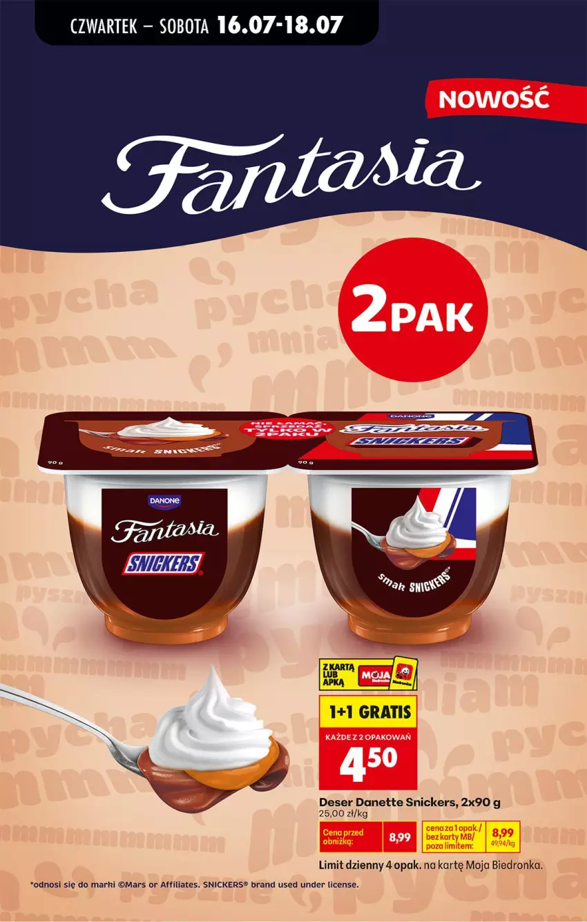 Gazetka promocyjna Biedronka - Od Czwartku - ważna 16.07 do 18.07.2026 - strona 60 - produkty: Deser, Gra, Mars, Ser, Snickers