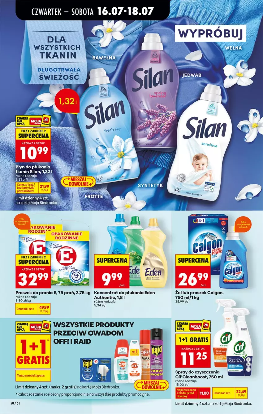 Gazetka promocyjna Biedronka - Od Czwartku - ważna 16.07 do 18.07.2026 - strona 68 - produkty: Calgon, Cif, Feta, Gra, LG, Por, Proszek do prania, Spray do czyszczenia