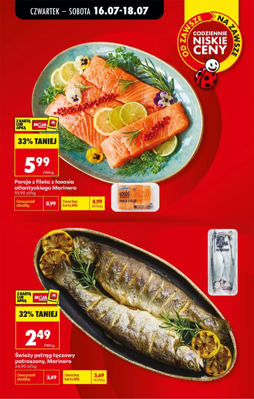 Gazetka promocyjna Biedronka - Od Czwartku - ważna 16.07 do 18.07.2026 - strona 7 - produkty: Fa, Por, Pstrąg, Pstrąg tęczowy, Sos
