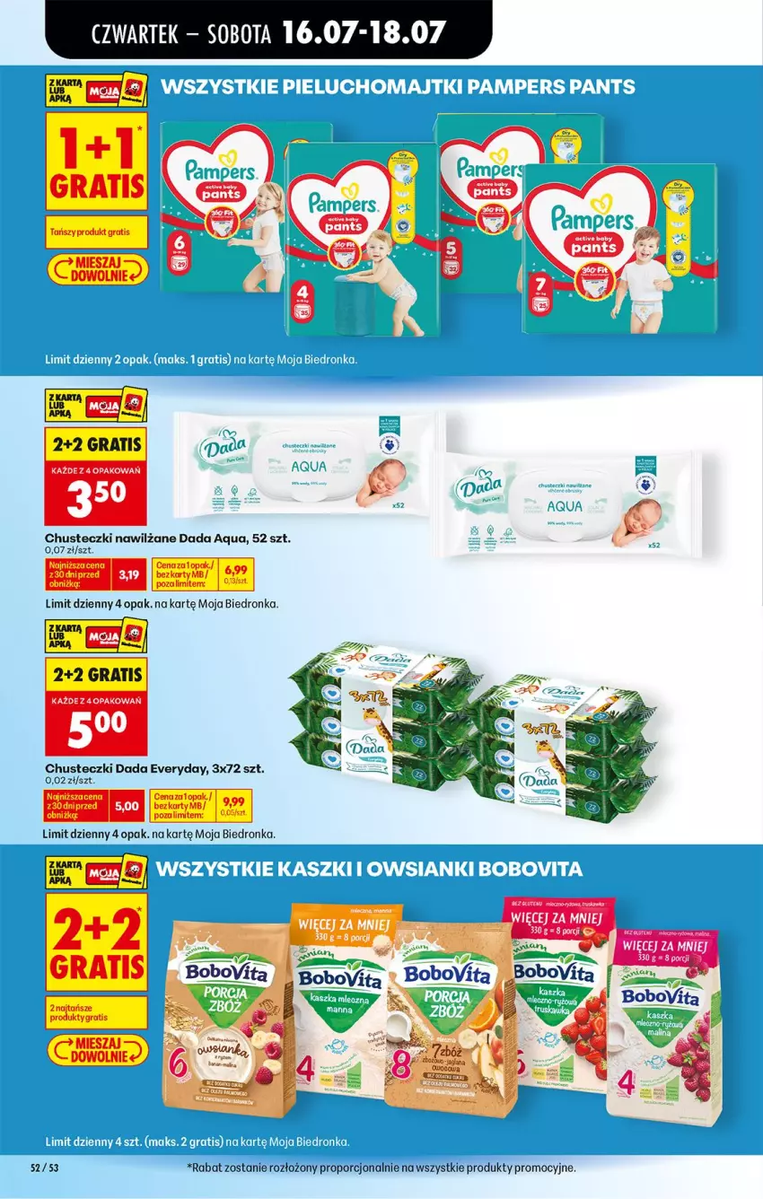 Gazetka promocyjna Biedronka - Od Czwartku - ważna 16.07 do 18.07.2026 - strona 70 - produkty: Chusteczki, Chusteczki nawilzane, Dada, Por